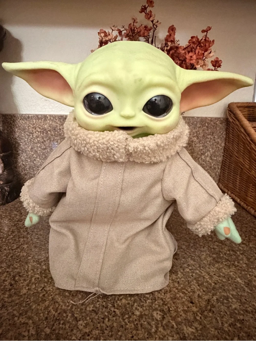 Mattel Green Plush Character Doll with Tan Coat